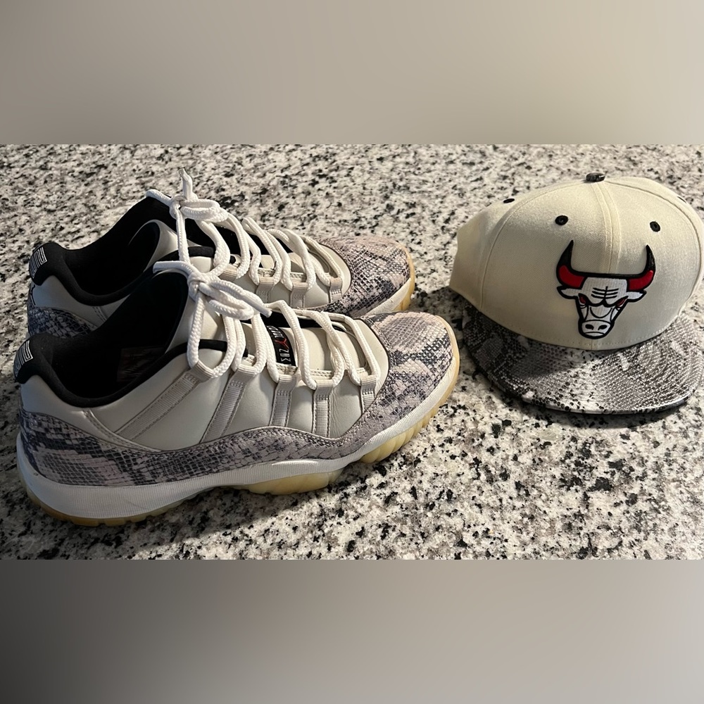 Air Jordan 11 Low Light Bone Snakeskin